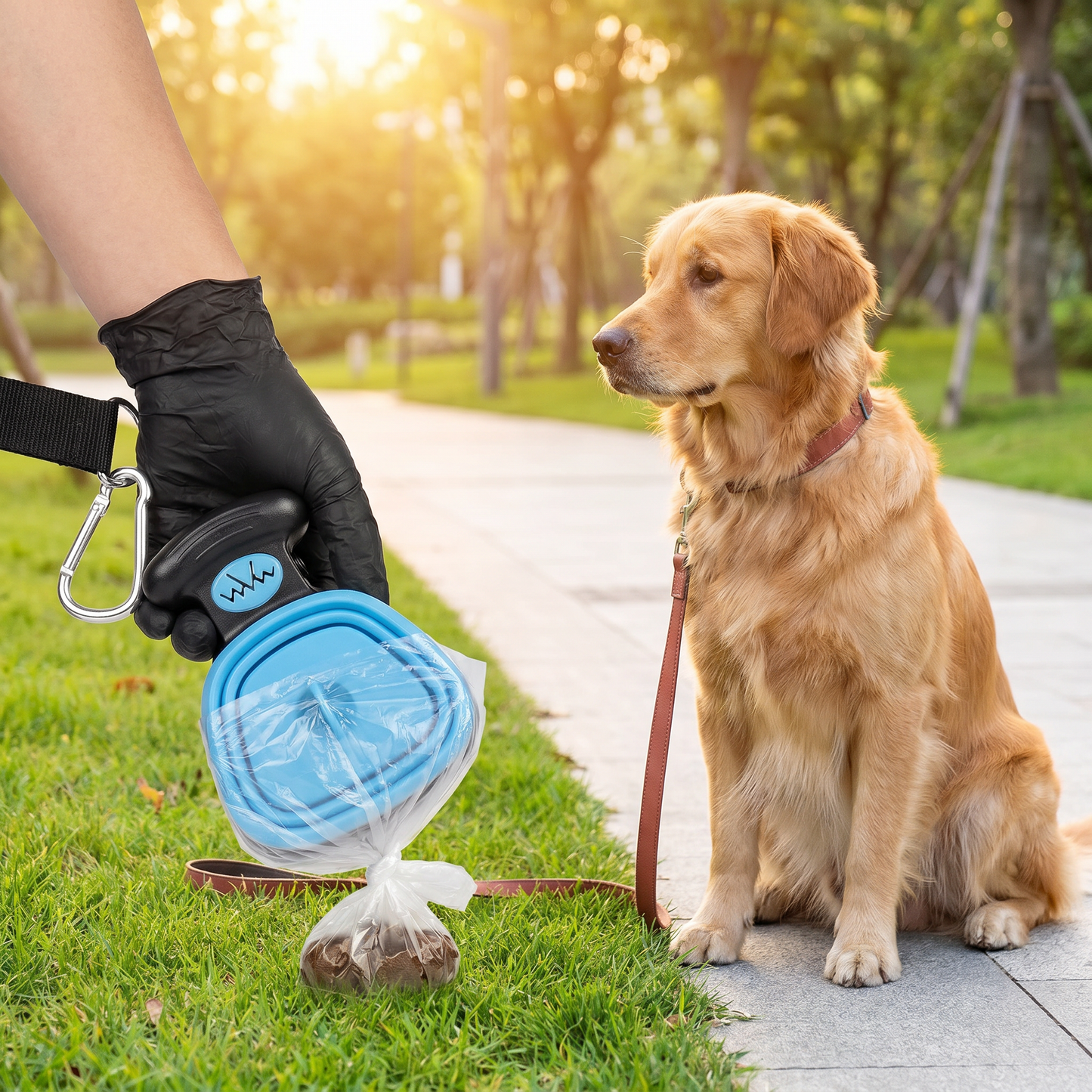 Tragbarer Hunde-Kotgreifer – Faltbar, hygienisch & perfekt für unterwegs