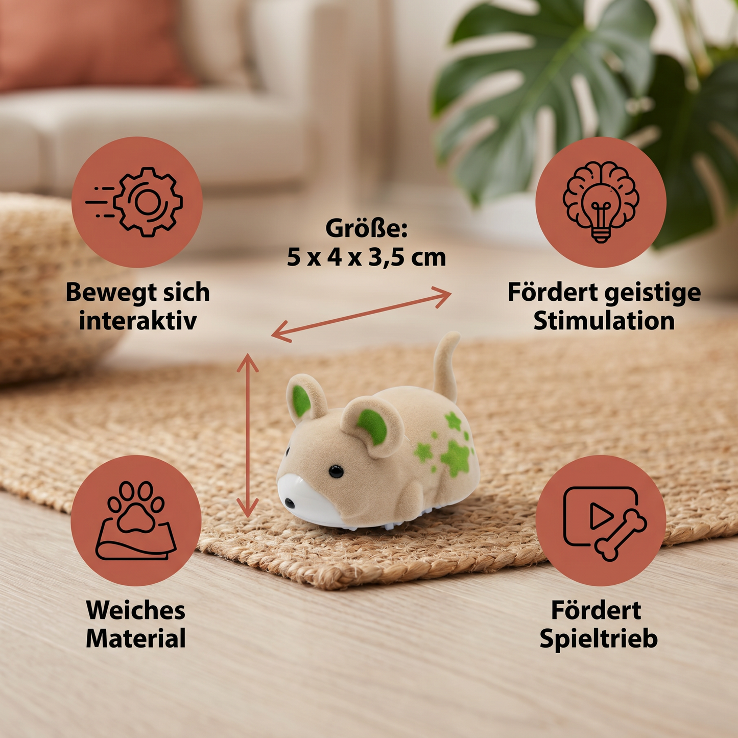 Interaktiver Hamster Indoor Hundespielzeug