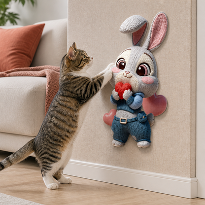 2-in-1 Gewebte selbstklebende Katzen-Kratzmatte & Möbelschutz mit interaktivem Spielzeug