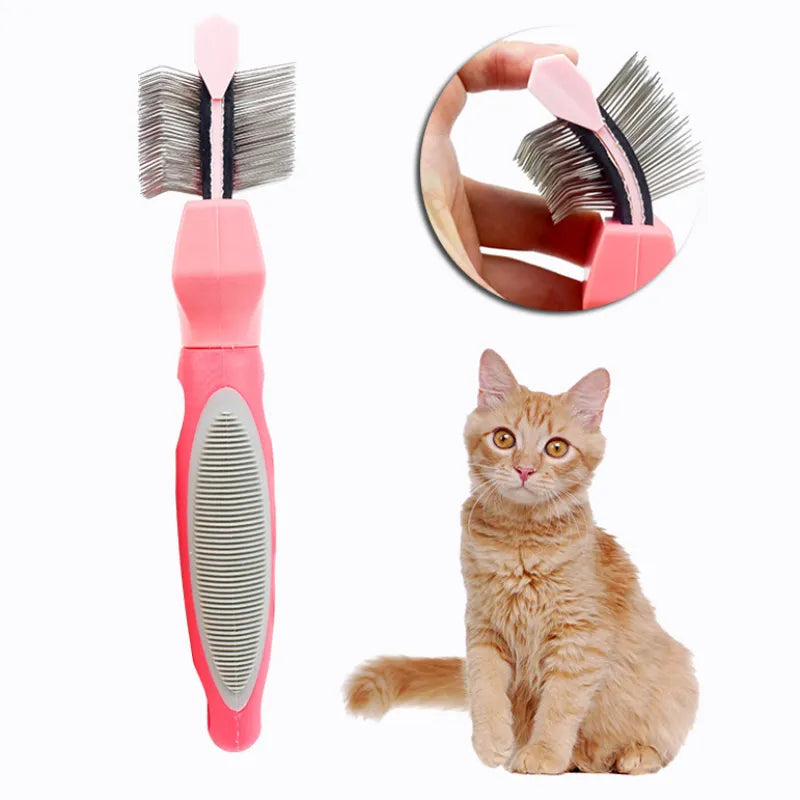 Katzenshampoo Kamm – Entwirrkungsbürste für Katzen und Hunde