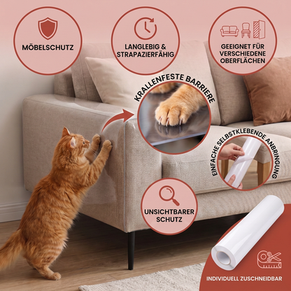 Robuster Kratzschutz für Katzenmöbel