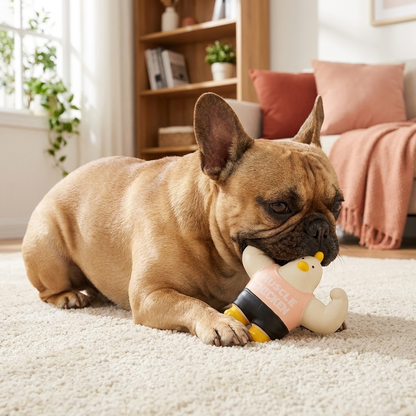 Robustes Muskelmann-Quietschspielzeug für Hunde