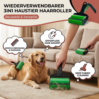 Wiederverwendbarer 3in1 Haustier Haarroller