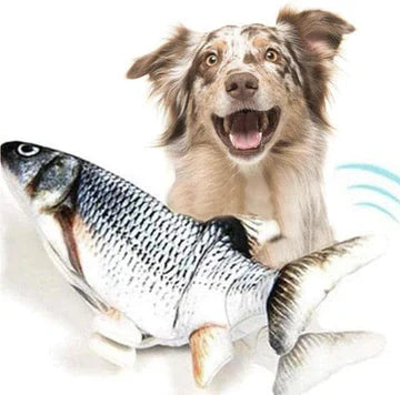 Interaktiver Zappel Fisch - Hundespielzeug