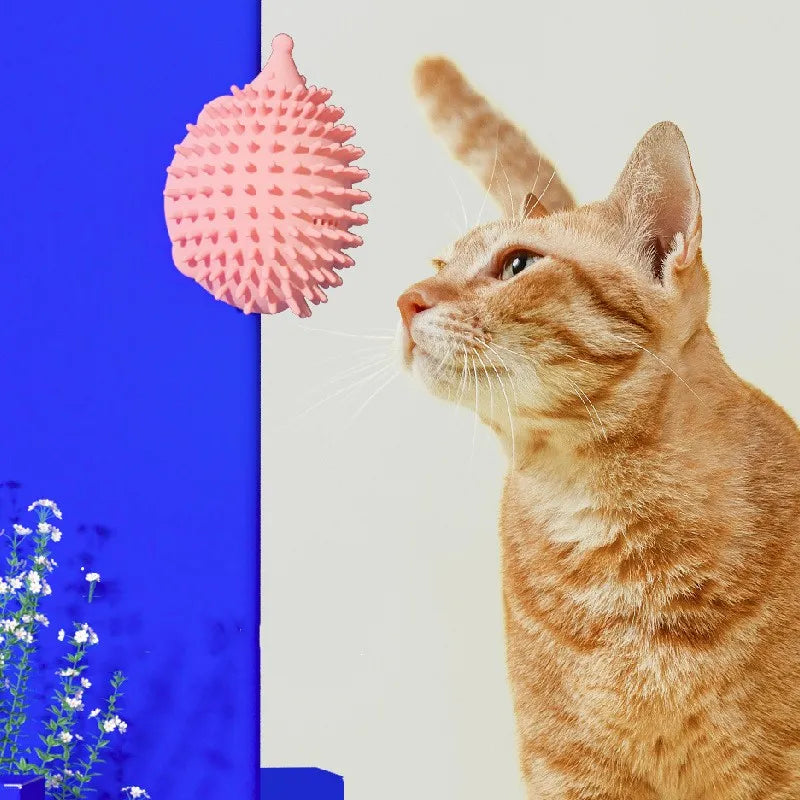 Silikon-Katzen-Spielzeug In UFO-Form Mit Katzenminze Gefülltes Spielzeug
