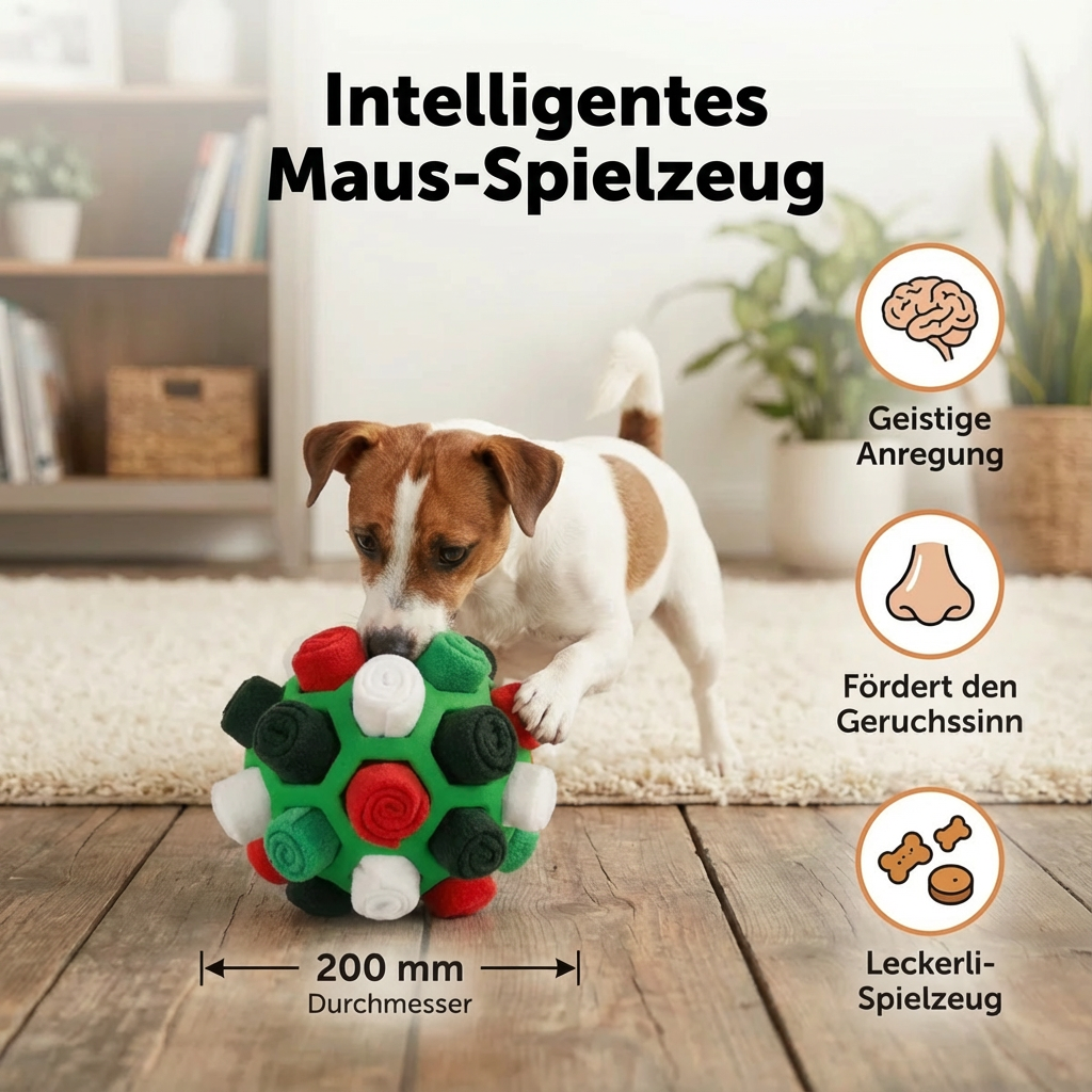 Schnüffelball - Interaktives Leckerli-Spielzeug