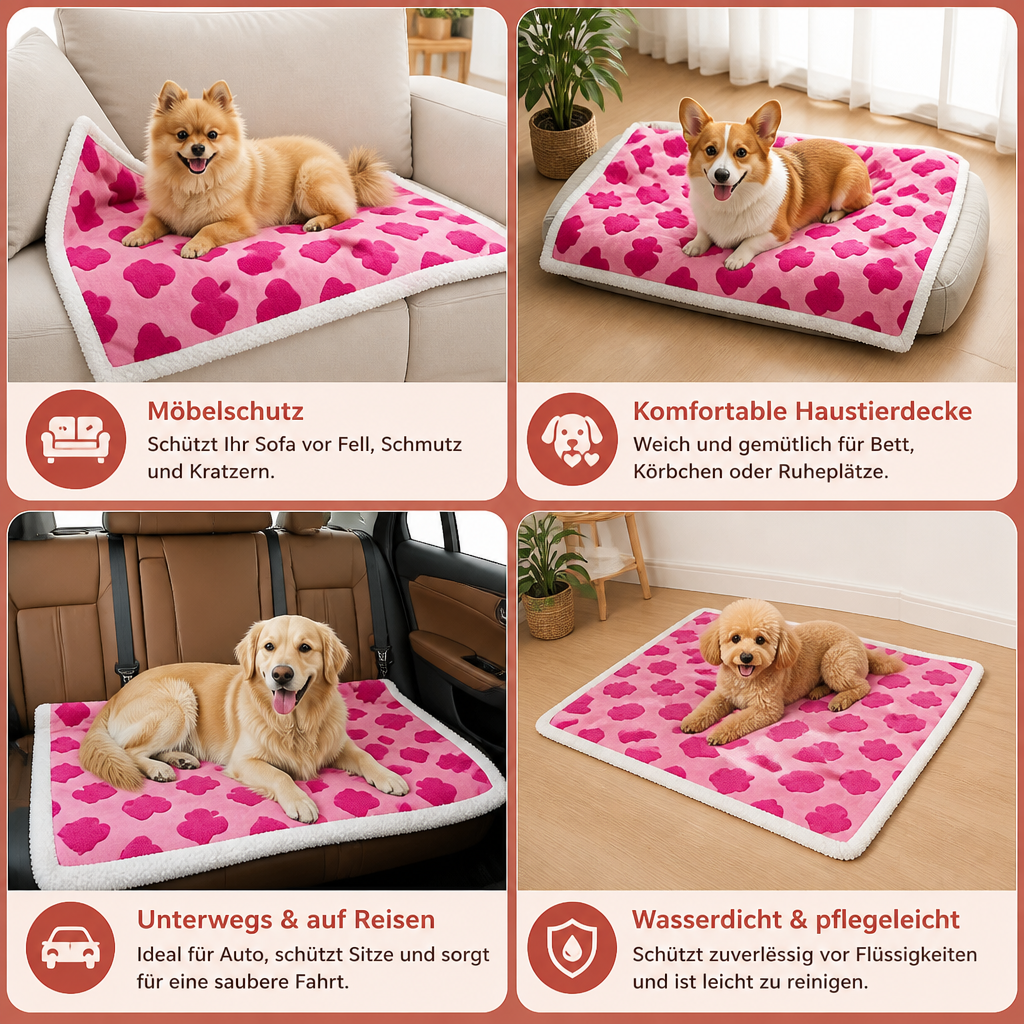 Wasserdichte Haustierdecke – Beidseitiger Sofa- & Möbelschutz