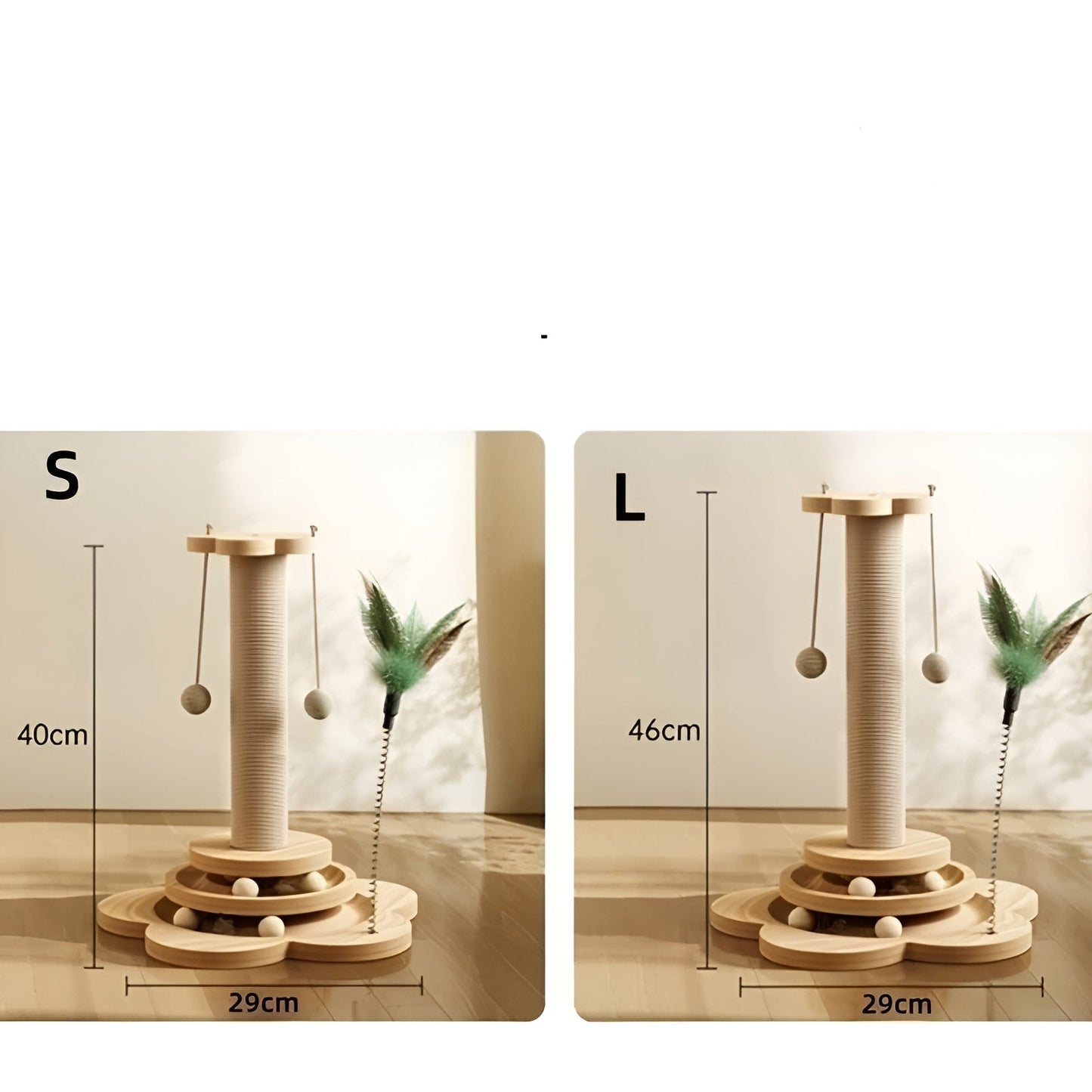 5in1 Kratzbaum Spielzeug