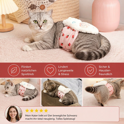 Interaktives Fernbedienungs Katzenspielzeug mit Beweglichem Schwanz und Verspielter Bewegung