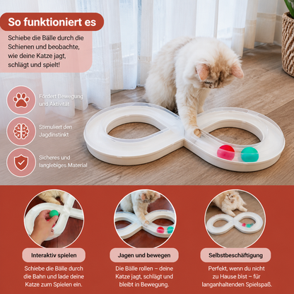 Interaktives Trackball-Spielzeug für Katzen