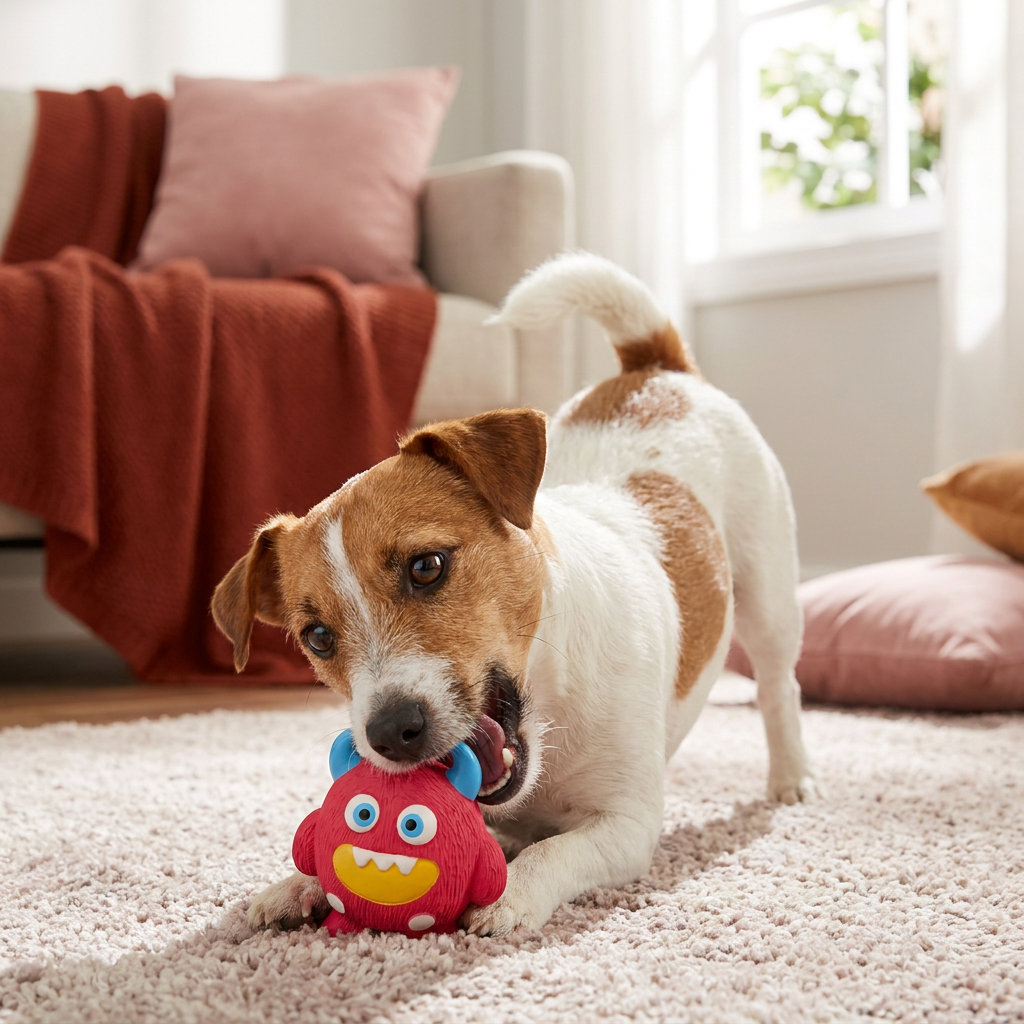 Robustes Umweltfreundliches Monster-Hundespielzeug aus Latex mit Quietscher und Zahnpflegefunktion