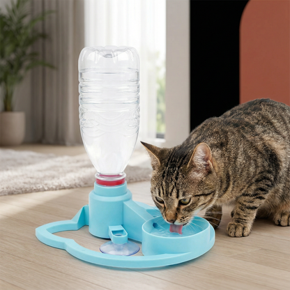 Automatischer Haustier-Wasserspender Stromlos, Kippfest und Perfekt für Unterwegs