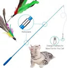 Katzenangel-Set – Interaktives Spielzeug Mit Federn & Anhängern