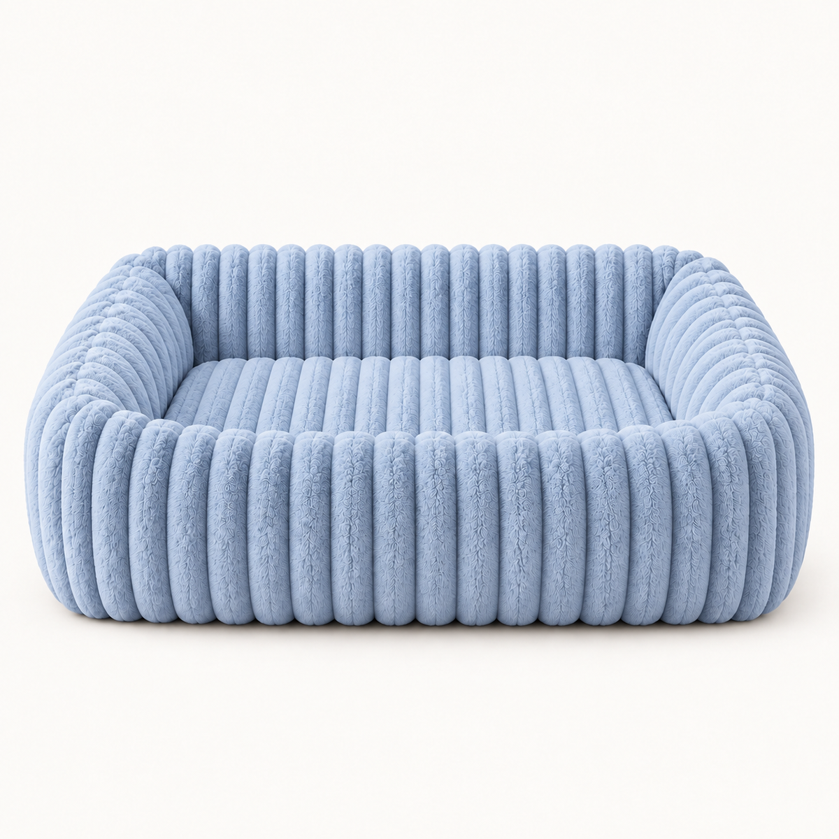 Personalisiertes, flauschiges Wolken-Hundebett mit weicher Umrandung