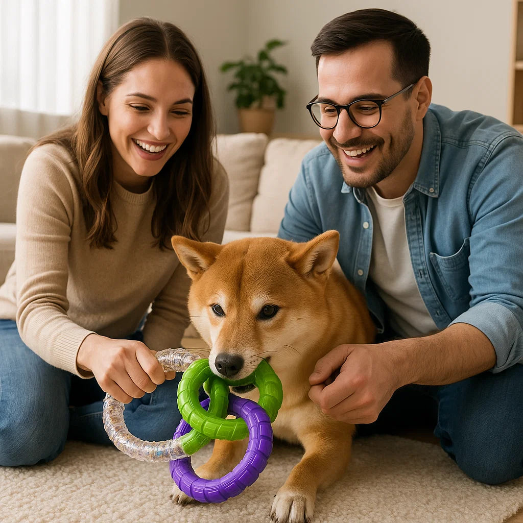 Robustes Zug Spielzeug für Hunde