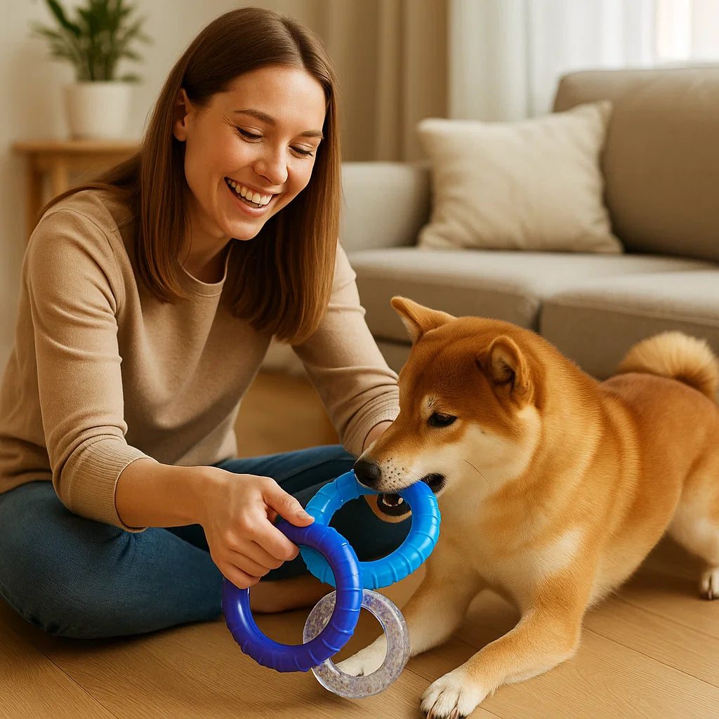 Robustes Zug Spielzeug für Hunde