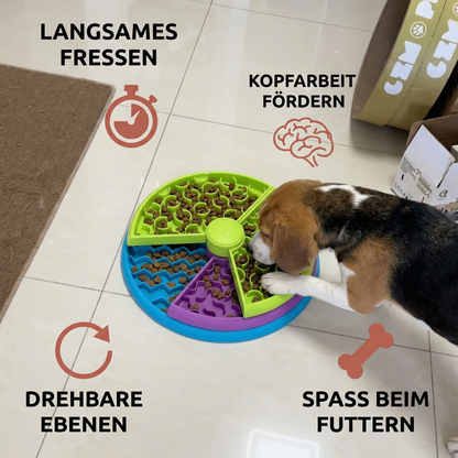 Beschäftigungs-Futternapf mit verschiedenen Ebenen