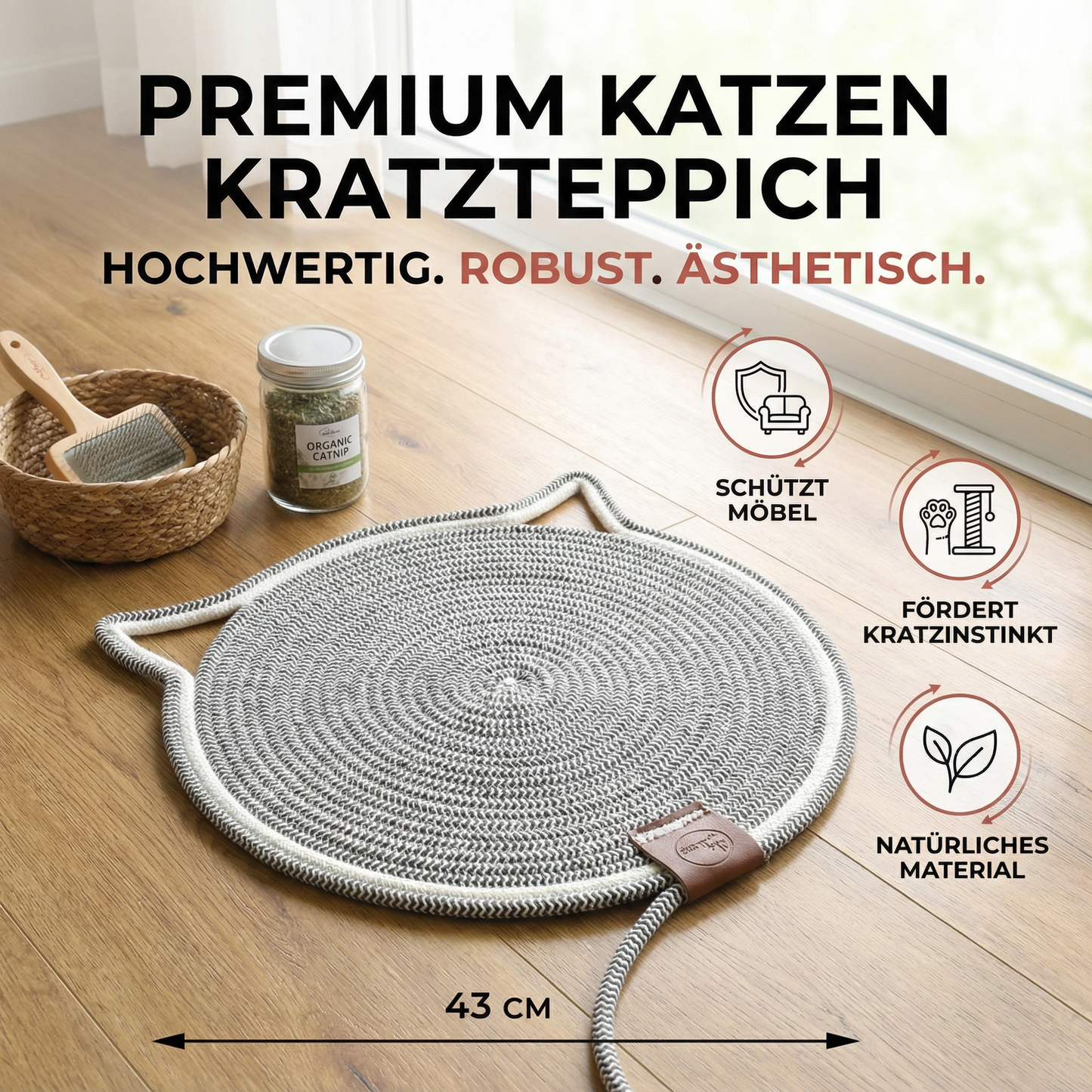 Premium Katzen Kratzteppich