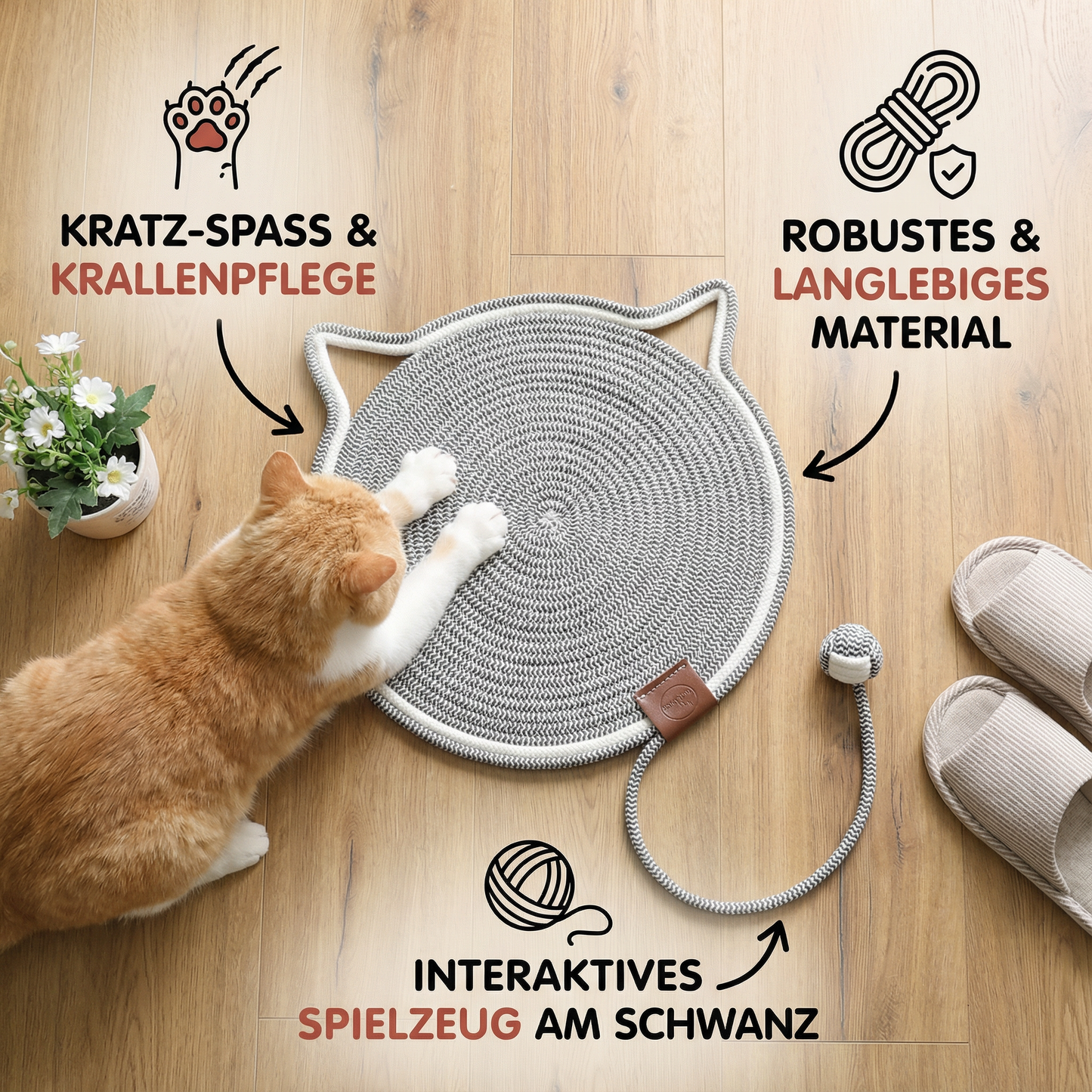 Premium Katzen Kratzteppich