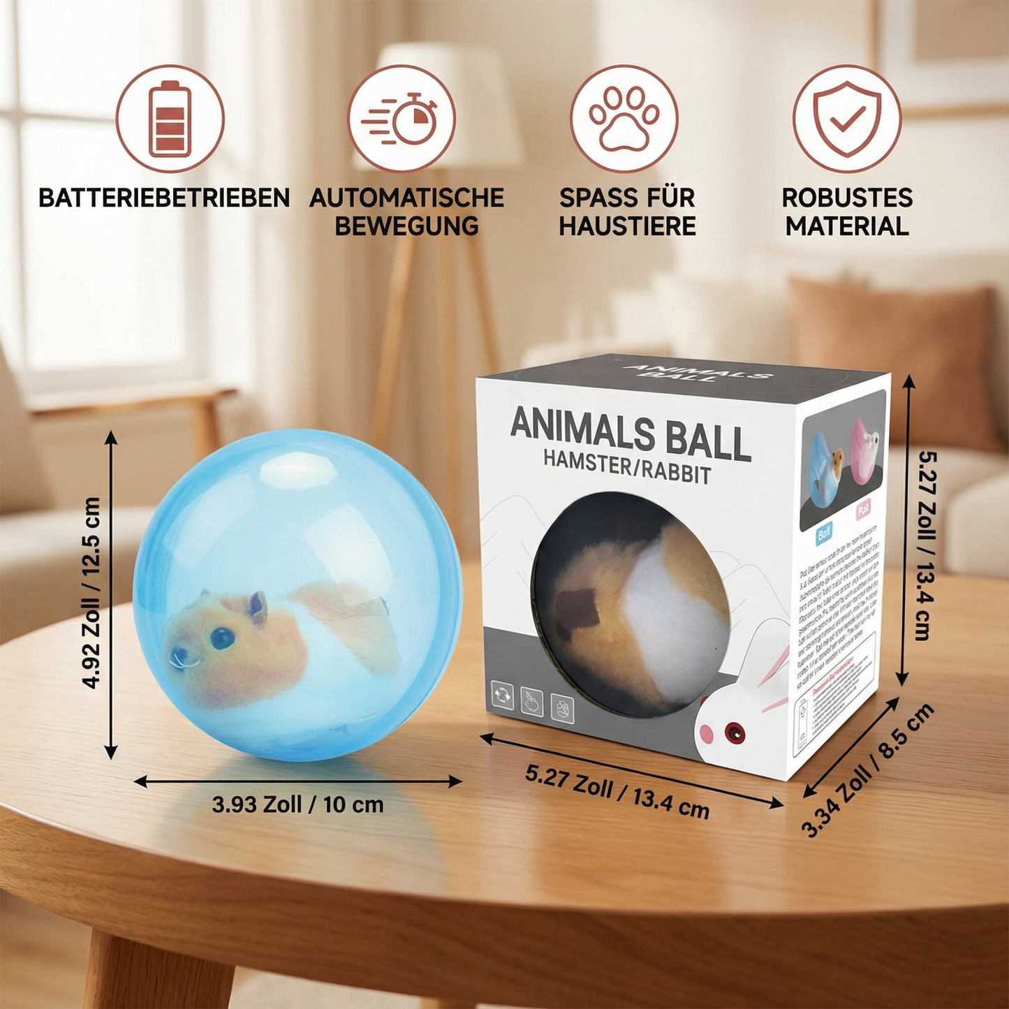 Rollender Hamster