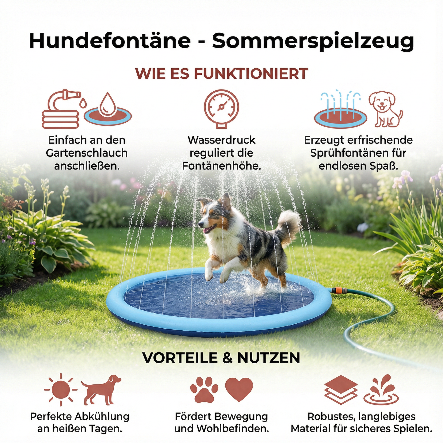 Hundefontäne - Sommerspielzeug