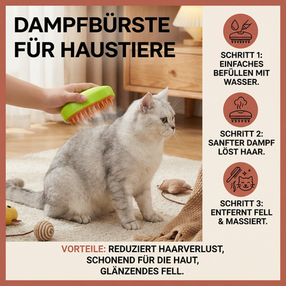 Dampfbürste für Haustiere