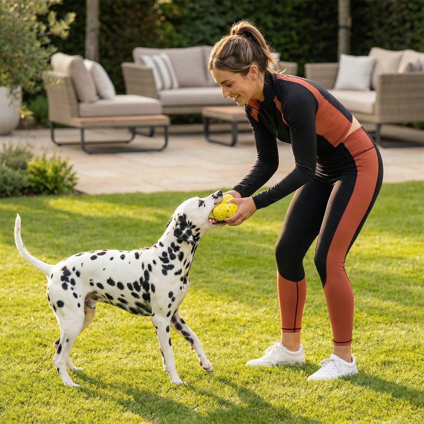 Robuster Springball für Hunde zum Stressabbau