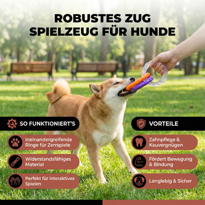 Robustes Zug Spielzeug für Hunde