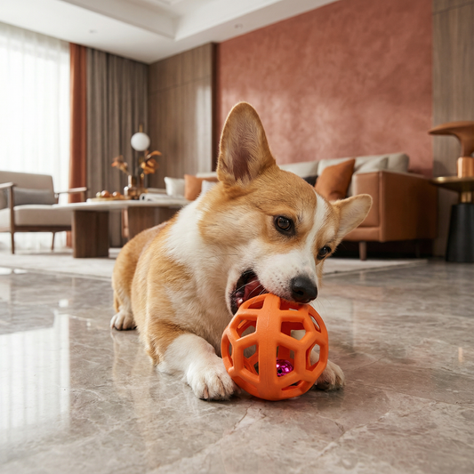 Hunde Glöckchen Ball Spielzeug - Resistente Zahnpflege und Training