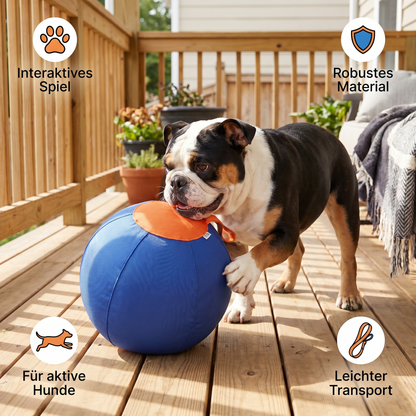 HerdBall - Interaktiver Hüteball für Hunde Robustes & Umweltfreundliches Spielzeug für aktive Rassen